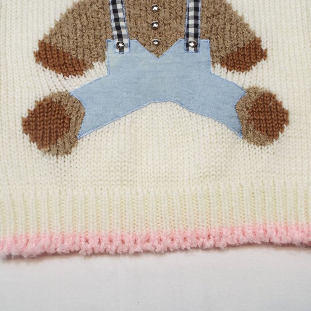Vintage Far & Near Teddy Bear Sweater Size Large Made in Korea - Picture 10 of 10